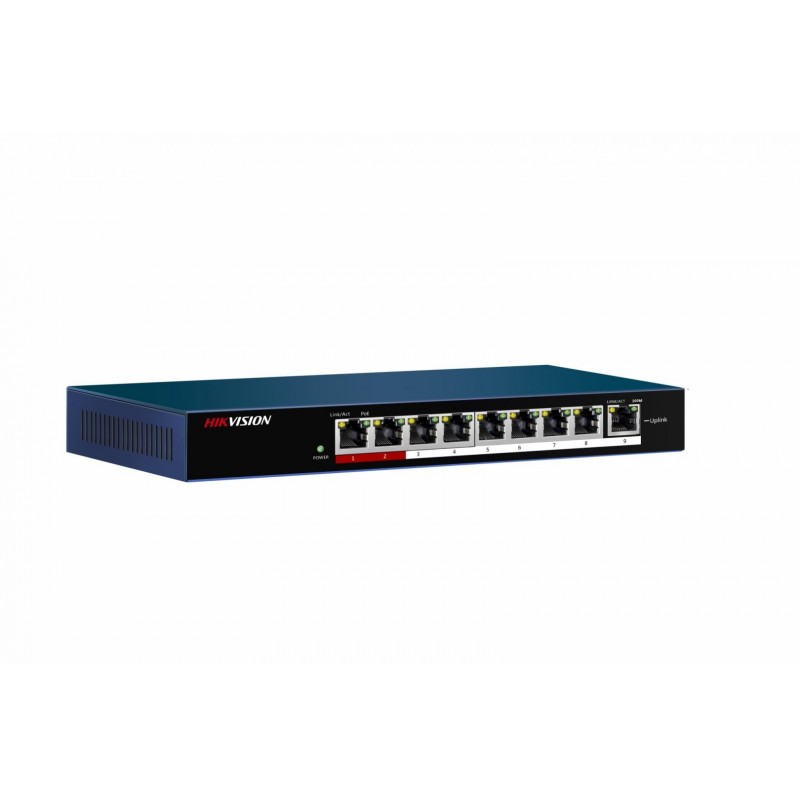 HIKVISIONSwitch POE 8 canale Hikvision DS-3E0109P-E/M HIKVISIONSwitch POE 8 canale Hikvision DS-3E0109P-E/M