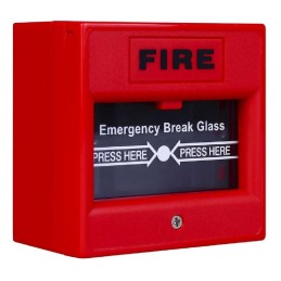 Accesorii incendiu BUTON DE INCENDIU CU GEAM DE STICLA ROSU OTHER
