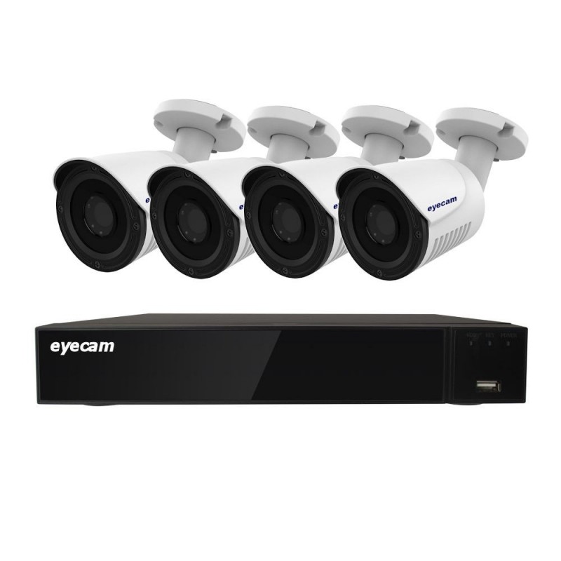 Sisteme de supraveghere Sistem supraveghere video 4 camere 5MP 20M Eyecam Sisteme de supraveghere Sistem supraveghere video 4 camere 5MP 20M Eyecam