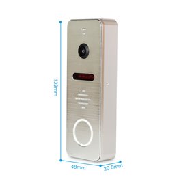 Kit Videointerfon AHD MorningTech HD Slot Card Wifi Tuya App - Alb